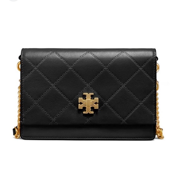 Tory Burch Mini Georgia Turnlock Chain - Quilt Pattern Embossing Leather Bag - Picture 3 of 13
